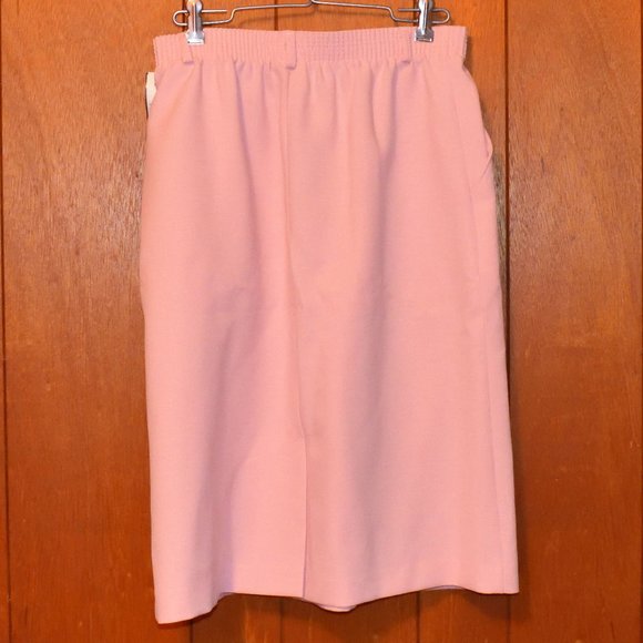 NWT Vintage TanJay Pretty in Pink Elastic Stretch Skirt Petite Size 10P - Picture 2 of 9